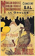 Henri Toulouse Lautrec : Moulin Rouge La Goulue : $359
