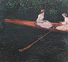 Claude Monet : Boating on the Epte 1887 : $385