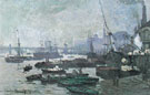Claude Monet : Boats in the Port of London 1871 : $399