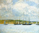 Childe Hassam : A Parade of Boats  : $389