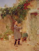 Childe Hassam : Boy with Flower Pots 1888 : $389